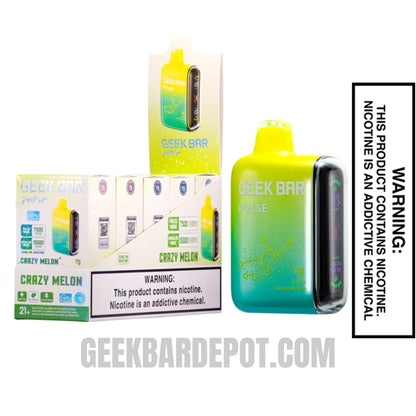 Virgo Crazy Melon Geek Bar Pulse Vape With Bundle Pack