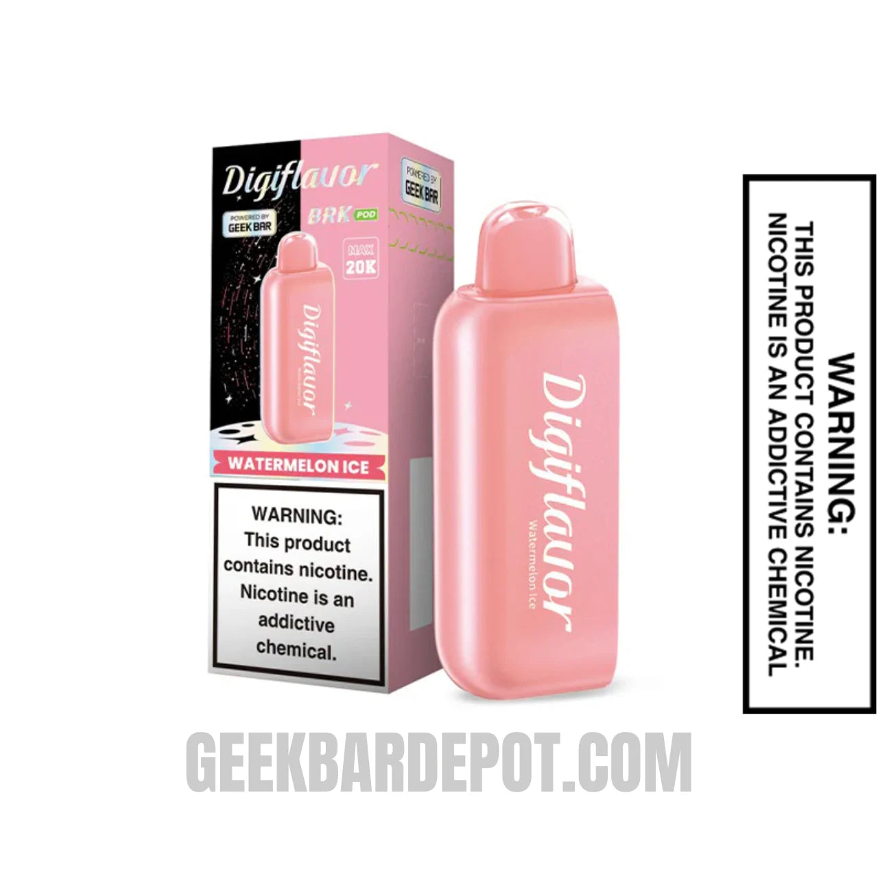 WatermelonIceDigiflavorBRK20KPODDisposableVapewithpackagebox