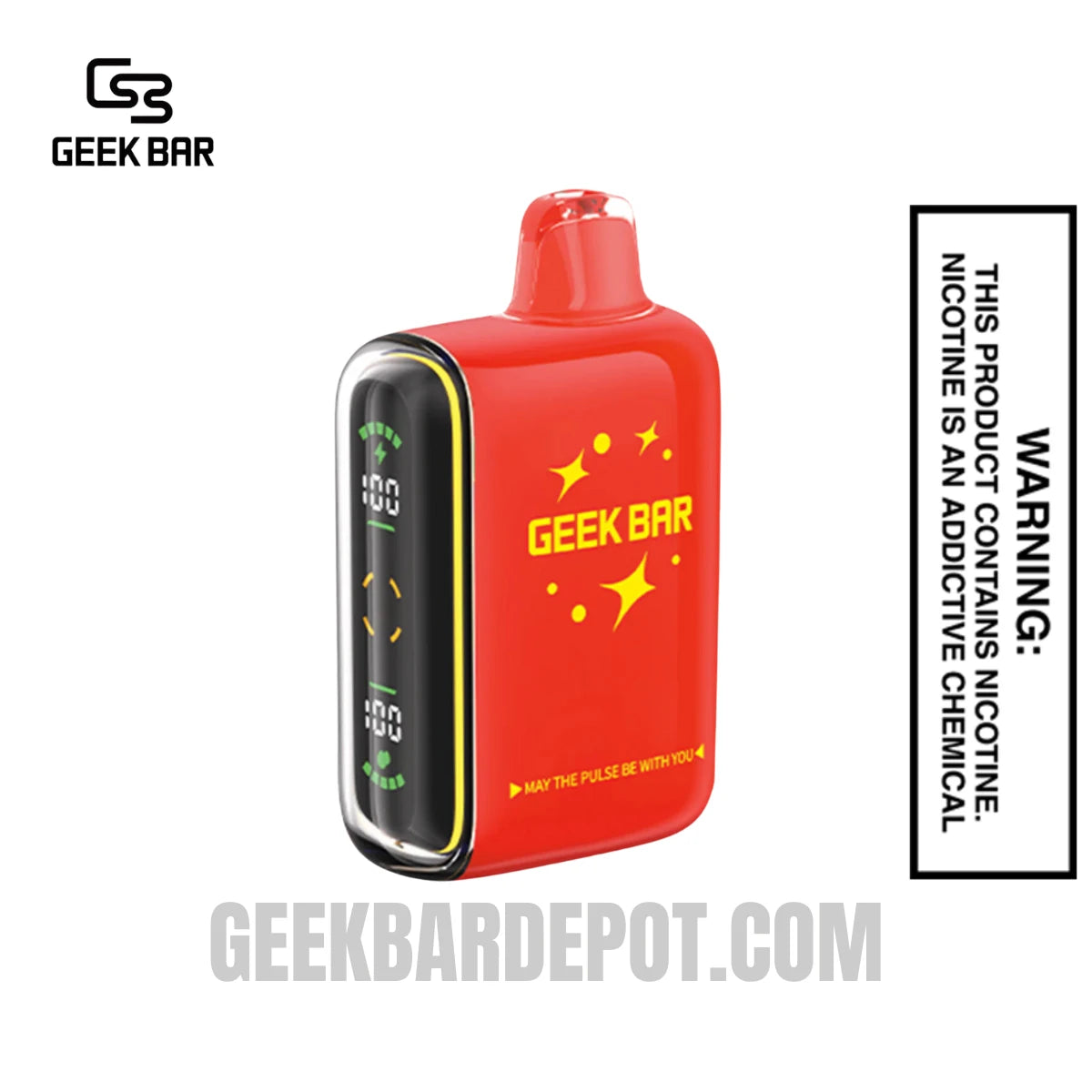 Watermelon Ice Geek Bar Pulse Zero Nicotine Disposable Vape