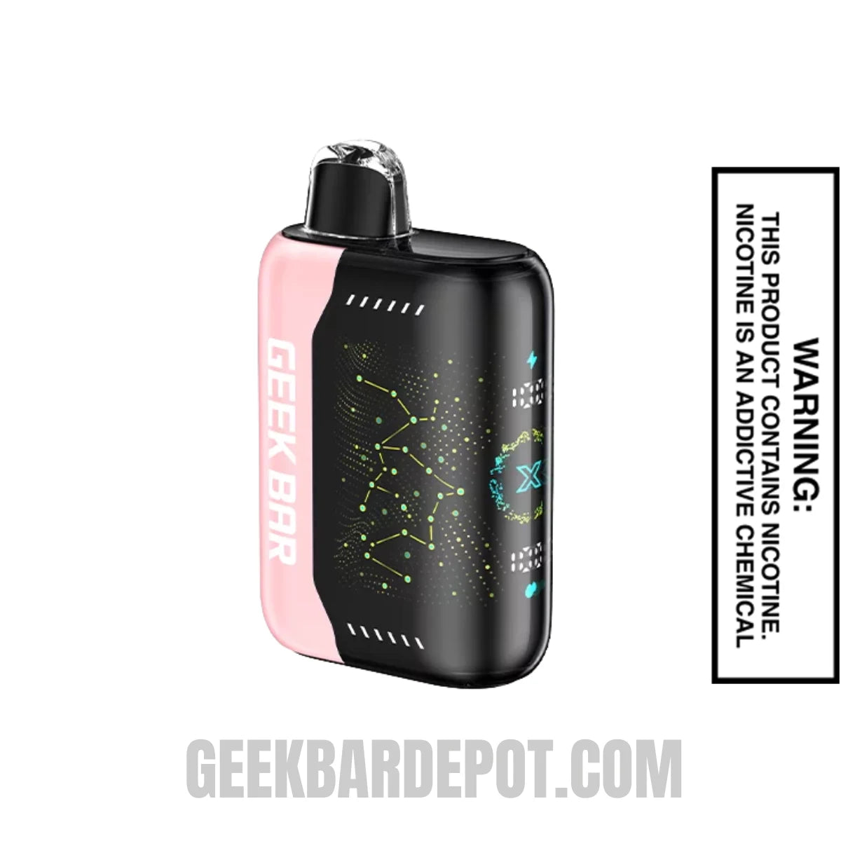 White Peach Raspberry Geek Bar Pulse X 25K Disposable Vape